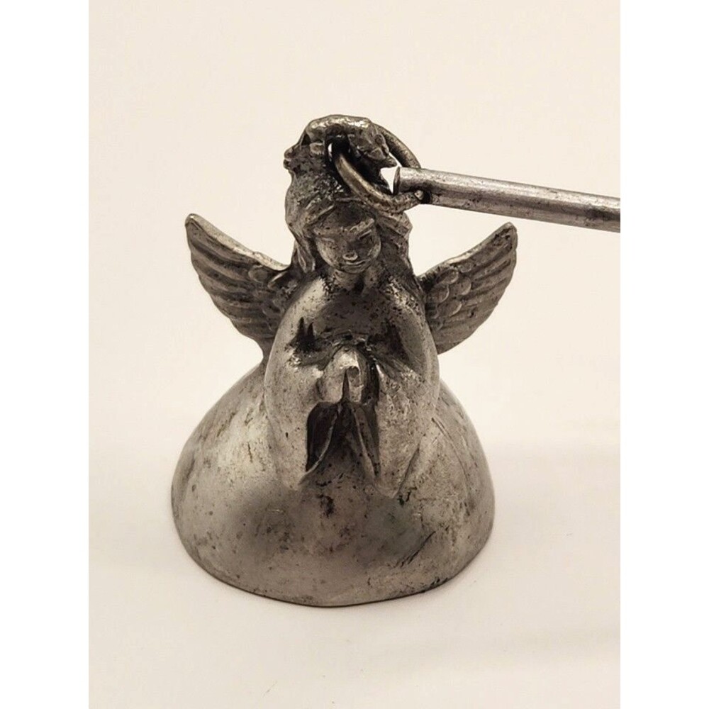 Vintage Pewter Scents & Accents Angel Candle Snuffer 2" Made in USA